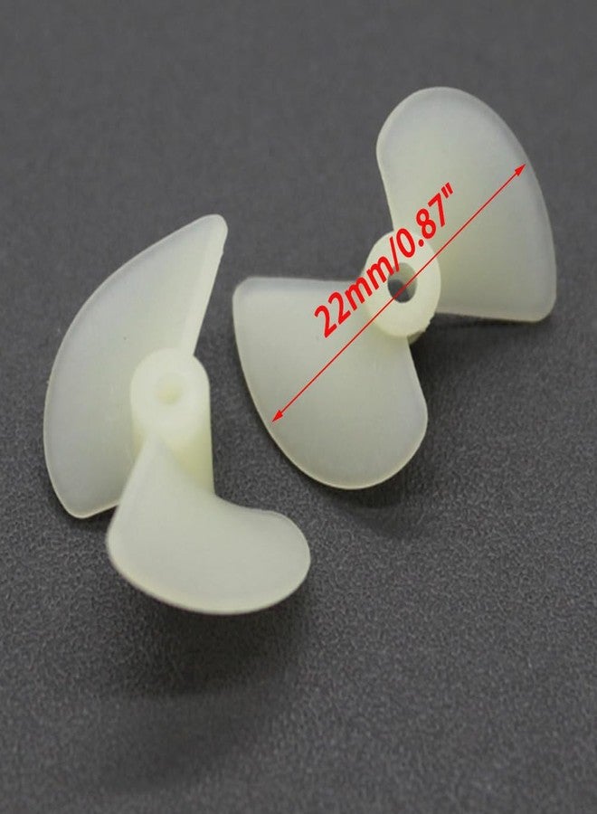 URIMPAVIDO 10Pair RC Boat Nylon Propeller 2-Blades Propeller for RC Boat Ship DIY Model Toy Parts - Image 2